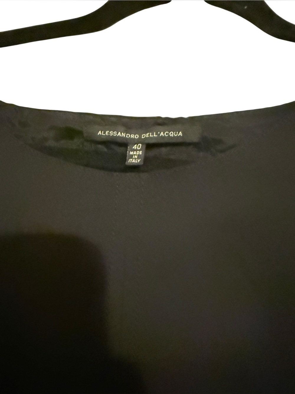 Alessandro Dell’Acqua Black Cap Sleeve Sheath Dress Size 40/US 4 Made in Italy - Picture 4 of 6